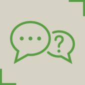 icon of speech bubble question and answer